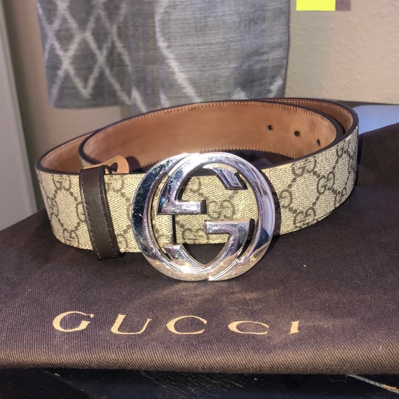 Gucci Other - Gucci belt silver size 95 with carrying bag